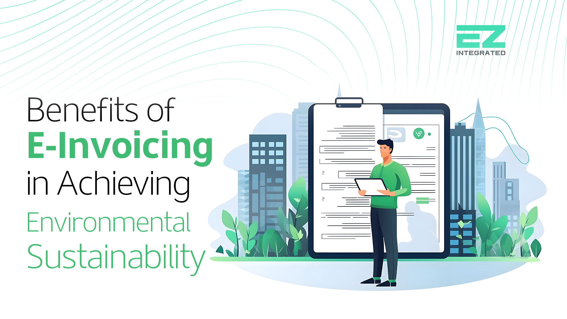 Benefits of E-Invoicing in Achieving Environmental Sustainability Saudi Arabia is taking a comprehensive approach to achieve its goal of reducing carbon emissions to 278 million tons annually by 2030 and reaching net-zero emissions by 2060. In this context, the implementation of e-invoicing can accelerate this process, contributing significantly to environmental sustainability while enhancing the Kingdom's overall digital transformation. In this article, we explore the benefits of e-invoicing in reducing emissions, improving operational efficiency, and speeding up processes. Furthermore, we discuss how EZ Integrated’s e-invoicing solutions can ensure full compliance and integration with ZATCA’s approved e-invoicing system. E-Invoicing in Saudi Arabia On December 4, 2021, Saudi Arabia launched its e-invoicing system to improve tax transparency and boost business efficiency while gradually eliminating paper invoices in all commercial transactions. E-invoicing implementation is divided into two phases: the "Generation Phase" and the "Integration Phase," which started on July 1, 2023. Businesses are notified in stages to comply fully and integrate with the "FATOORA" platform. Benefits of E-Invoicing in Achieving Environmental Sustainability The benefits of e-invoicing extend beyond accelerating digital transformation. It also supports environmental sustainability in several ways: 1. Reducing Printing Materials and Storage Space Traditional invoicing, for instance, requires continuous printing, consuming a significant amount of paper, ink, and energy, and necessitates large storage spaces for archiving. On the other hand, e-invoicing reduces paper waste and saves the large storage areas previously reserved for physical archives. 2. Cutting Carbon Emissions with E-Invoicing Producing 3,000 paper invoices requires cutting down an entire tree, generating approximately 120 kilograms of carbon dioxide. However, by switching to e-invoicing, businesses can significantly reduce these emissions. A recent study found that e-invoicing solutions can reduce the carbon footprint of each invoice by up to 63%, primarily through minimizing material consumption, transportation, and unnecessary manual labor. 3. Enhancing Accuracy, Security, and Access Speed Time-saving is one of the most significant e-invoicing benefits in the environmental field. Issuing invoices electronically, for example, reduces human errors associated with paper-based processes, minimizing the need for reprints or repeated modifications. Moreover, the quick and easy access to e-invoices reduces the time and effort required for invoice processing, thereby saving energy and decreasing resource consumption. 4. Boosting the Company’s Environmental Reputation Complying with e-invoicing requirements reflects a company’s commitment to green initiatives and its effective contribution to reducing carbon emissions. When businesses adopt e-invoicing as part of their environmental sustainability strategy, they demonstrate their commitment to sustainability and social responsibility. This not only enhances their market reputation but also attracts more customers interested in environmental issues. 5. Promoting a Culture of Sustainability Within the Company Implementing e-invoicing helps spread a culture of environmental sustainability within companies and among employees. By reducing paper usage, employees learn the importance of minimizing resource consumption and enhancing work efficiency. As these practices evolve, they can develop into a broader vision that encourages teams to innovate other ways to reduce resource consumption, save energy, and conserve water, ultimately building a sustainable and integrated work environment. 6. Developing Strategies Based on E-Invoice Data One of the e-invoicing benefits is that it allows for the accurate collection and analysis of data, helping companies monitor resource consumption and identify areas for improvement. In other words, businesses can leverage e-invoicing data to make more informed decisions and develop strategies based on facts and statistics for long-term sustainability. How EZ Integrated's E-Invoicing Solutions Support Environmental Sustainability EZ Integrated’s e-invoicing solutions help reduce your company’s carbon footprint, enhance efficiency, and comply with the required technical, regulatory, and environmental standards. As a ZATCA-approved e-invoicing provider, EZ Integrated offers solutions that comply with e-invoicing requirements in Saudi Arabia, helping businesses achieve environmental compliance and adopt sustainable strategies. Our team is ready to answer your questions about e-invoicing implementation and integration with the FATOORA platform. Contact us today for a free consultation and to achieve environmental sustainability for your business. Keywords: benefits of e-invoicing / e-invoicing benefits e-invoicing , e-invoicing solutions environmental sustainability