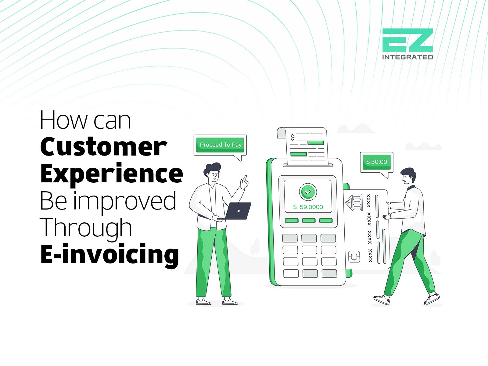 How can the customer experience be improved through e-invoicing?